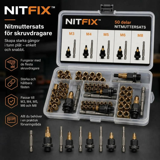 NitFix Head Rivet Nut Tool