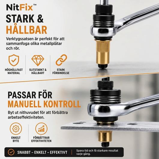NitFix Head Rivet Nut Tool